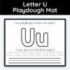 Letter U - Playdough Mats