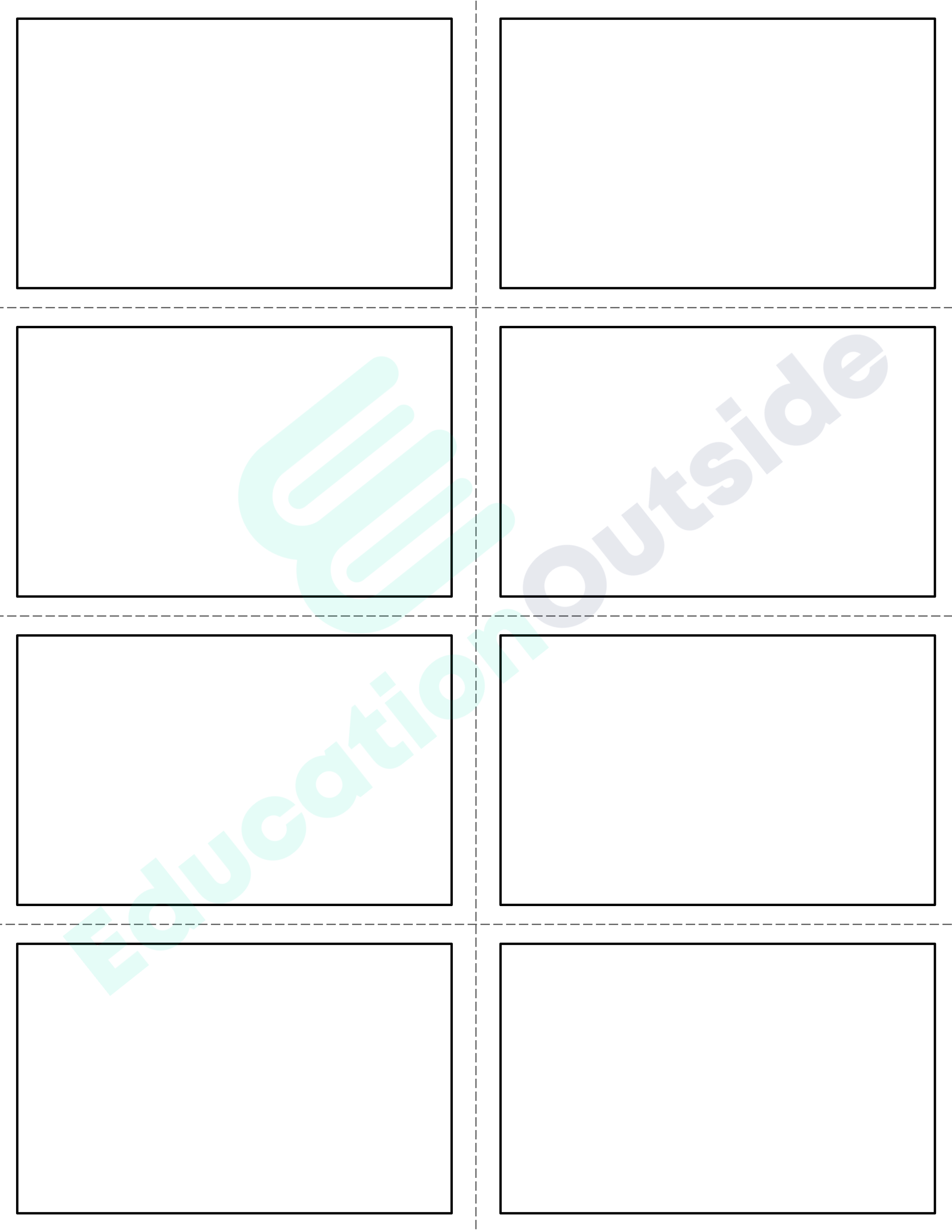 FREE Printable Blank Flash Cards No Prep 