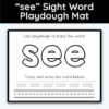 see Sight Word Playdough Mat