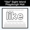 like Sight Word Playdough Mat