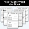 like Sight Word Mini Book