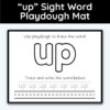 up Sight Word Playdough Mat
