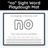 no Sight Word Playdough Mat