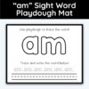 am Sight Word Playdough Mat