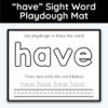 have Sight Word Playdough Mat