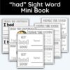 had Sight Word Mini Book