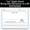 to Sight Word Bring The Sentence To Life Worksheet