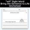 will Sight Word Bring The Sentence To Life Worksheet