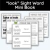 look Sight Word Mini Book