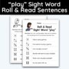 play Sight Word - Roll & Read Sentences (1 Die Activity)