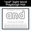 and Sight Word Playdough Mat