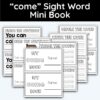 come Sight Word Mini Book