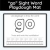go Sight Word Playdough Mat