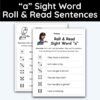 a Sight Word - Roll & Read Sentences (1 Die Activity)