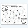 Capital Letter R - Raindrop Coloring Page