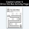 Capital Letter S - Drive The Bus Activity Page