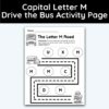 Capital Letter M - Drive The Bus Activity Page