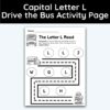 Capital Letter L - Drive The Bus Activity Page