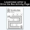 Lowercase Letter q - Drive The Bus Activity Page