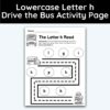 Lowercase Letter h - Drive The Bus Activity Page