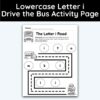 Lowercase Letter i - Drive The Bus Activity Page