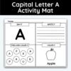 Capital Letter A - Alphabet Activity Mat