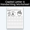 Capital Letter A - Tracing Worksheet - 3 Pack