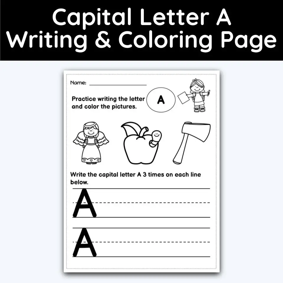 capital letter i coloring pages