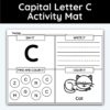 Capital Letter C - Alphabet Activity Mat