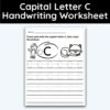Capital Letter C - Tracing Worksheet - 3 Pack