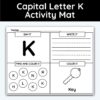 Capital Letter K - Alphabet Activity Mat