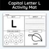 Capital Letter L - Alphabet Activity Mat