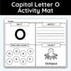Capital Letter O - Alphabet Activity Mat