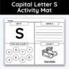 Capital Letter S - Alphabet Activity Mat