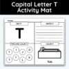Capital Letter T - Alphabet Activity Mat