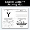 Capital Letter Y - Alphabet Activity Mat