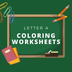 Letter A Coloring Pages & Worksheets