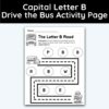 Capital Letter B - Drive The Bus Activity Page