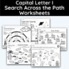 Capital Letter I - Search Across The Path Worksheet