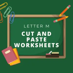 Letter M Cut and Paste Worksheets