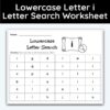 Lowercase Letter i - Single Letter Search Worksheet