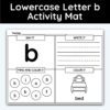 Lowercase Letter b - Alphabet Activity Mat