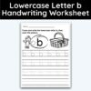Lowercase Letter b - Tracing Worksheet - 3 Pack