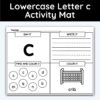 Lowercase Letter c - Alphabet Activity Mat