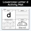 Lowercase Letter d - Alphabet Activity Mat