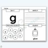 Lowercase Letter g - Alphabet Activity Mat