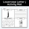 Lowercase Letter j - Alphabet Activity Mat
