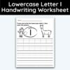 Lowercase Letter l - Tracing Worksheet - 3 Pack