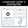 Lowercase Letter o - Alphabet Activity Mat