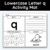 Lowercase Letter q - Alphabet Activity Mat